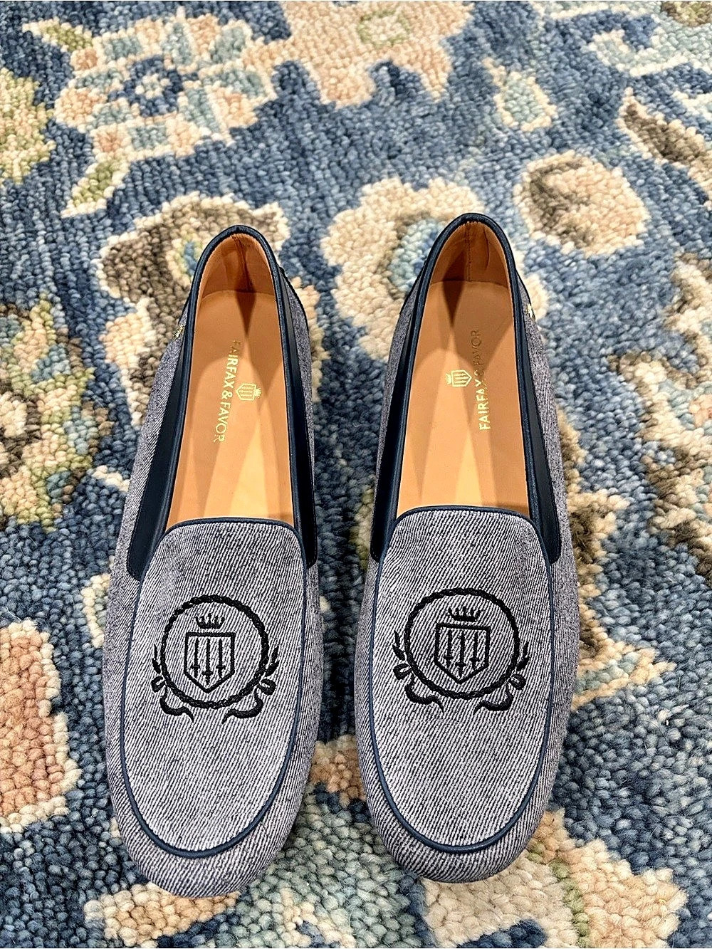Fairfax & Favor The Dorchester Women's Blue & Black Loafers